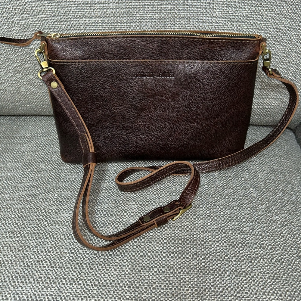 Portland Leather Large Poppy -Coldbrew